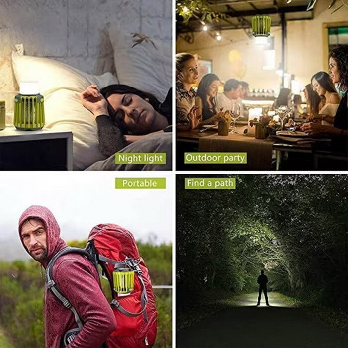 Bug-Zapping 3-in-1 Camp Lantern (Bug Zapping/Lantern/Flashlight) Rechargeable