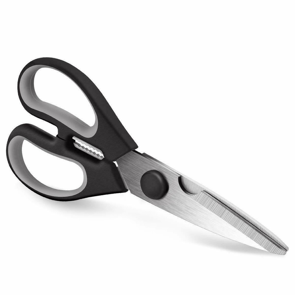 Tobox Kitchen Scissors Black, Ultra Sharp Multi-functional Kitchen Shears NEW