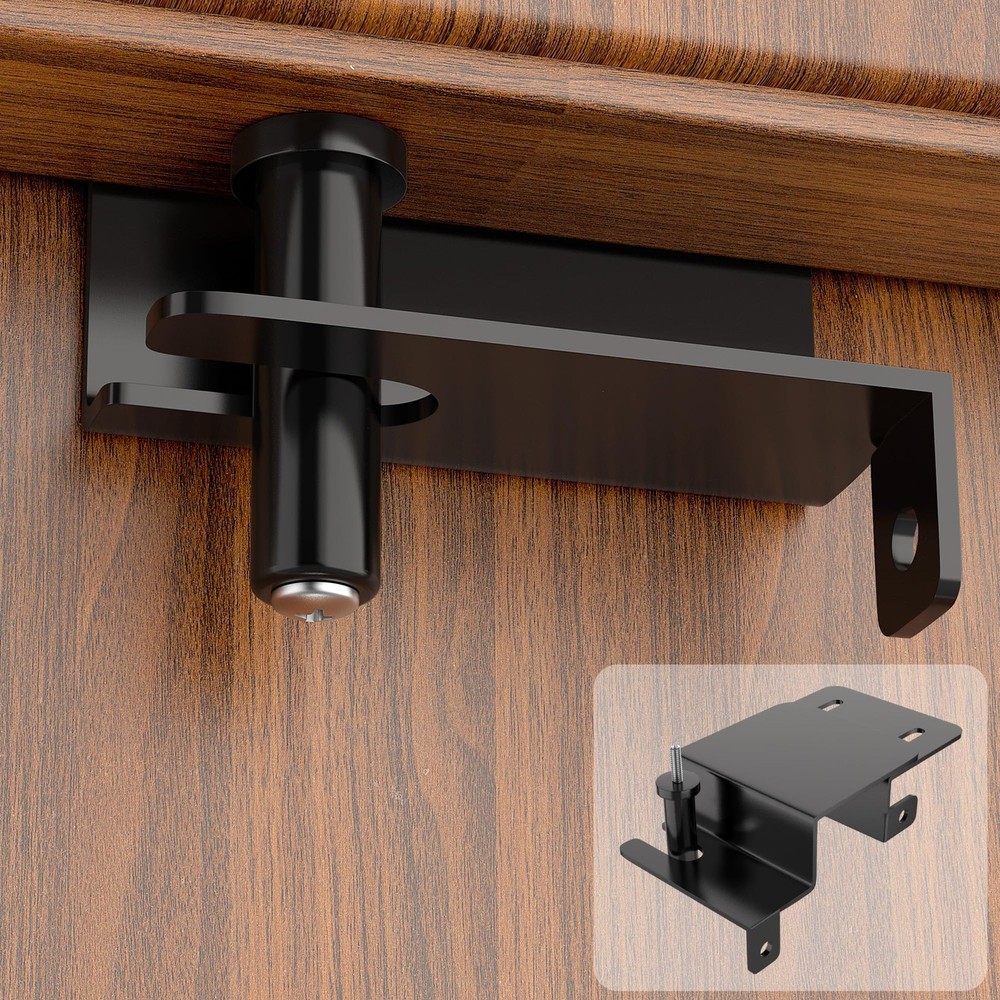 Adjustable Child Proof Door Top Lock with Ergonomic Grip, 2MM Thick Solid Ste...