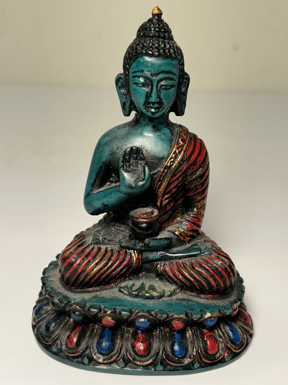 Tibetan Shakyamuni Buddha Figure Statue 4”