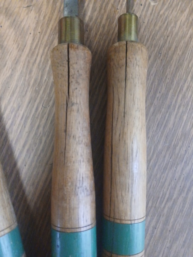 7 Buck bros. wood lathe tools