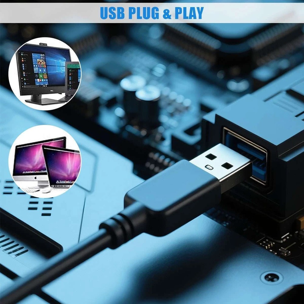 Computer Mini Condenser Microphone USB Stand Recording Mic For PC Desktop Laptop