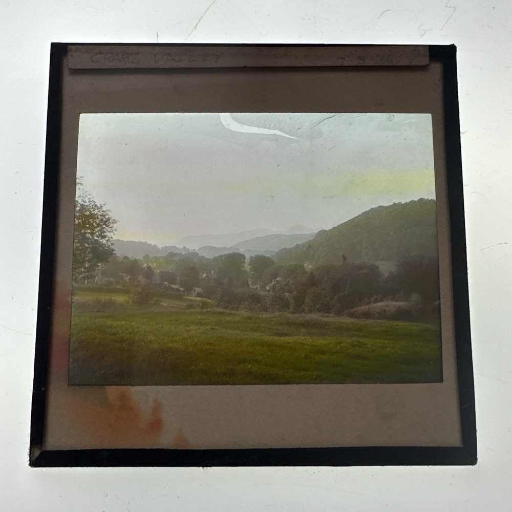 Antique Magic Lantern Slide Crake valley