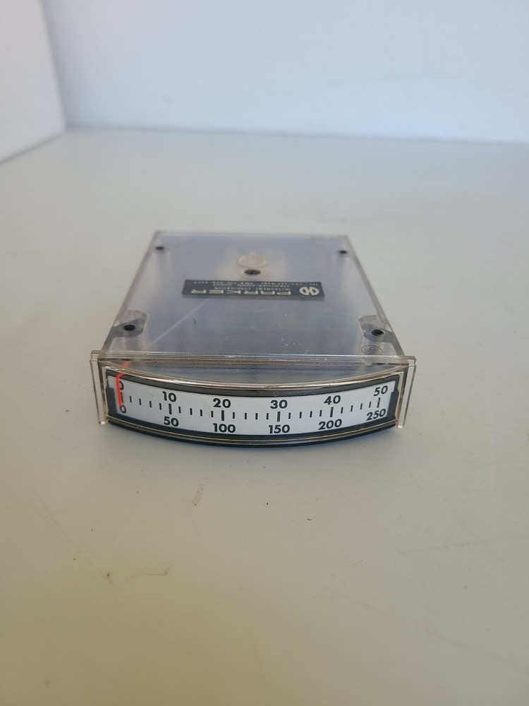 Vintage Parker 0-50 0-250 Panel Meter