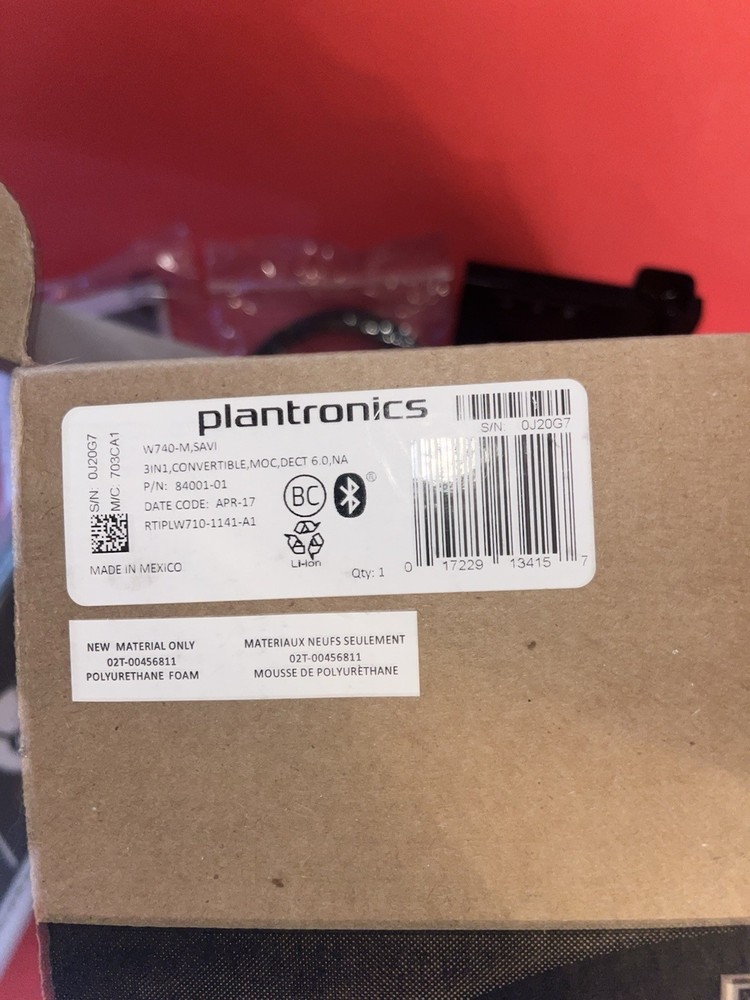 Plantronics Savi W740-M Ear-Hook Headset - Black
