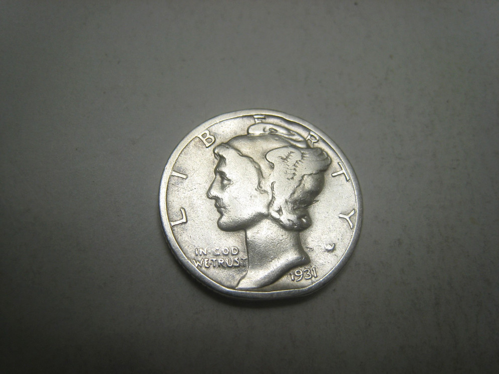 1931-S Mercury Silver Dime