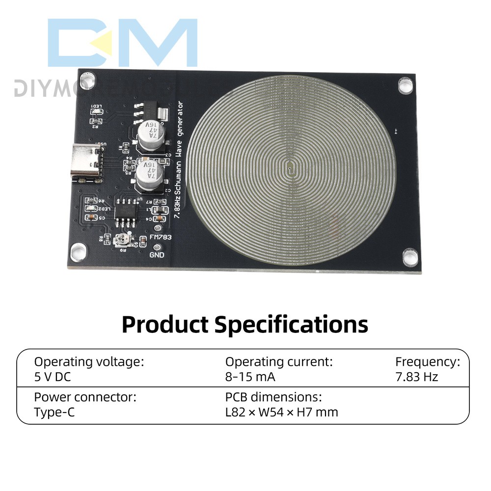 DC 5V 7.83HZ Schumann Wave Generator Ultra Low Frequency Pulse Generator Type C