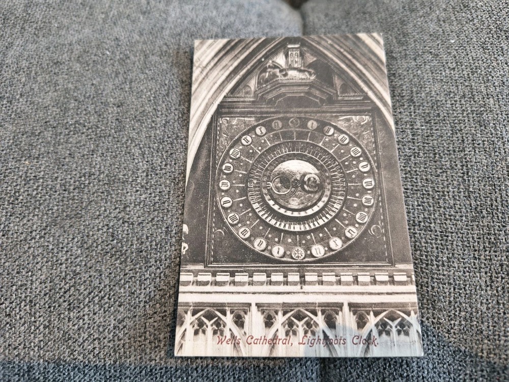 Wells Cathedral Lightfoots Clock Postcard