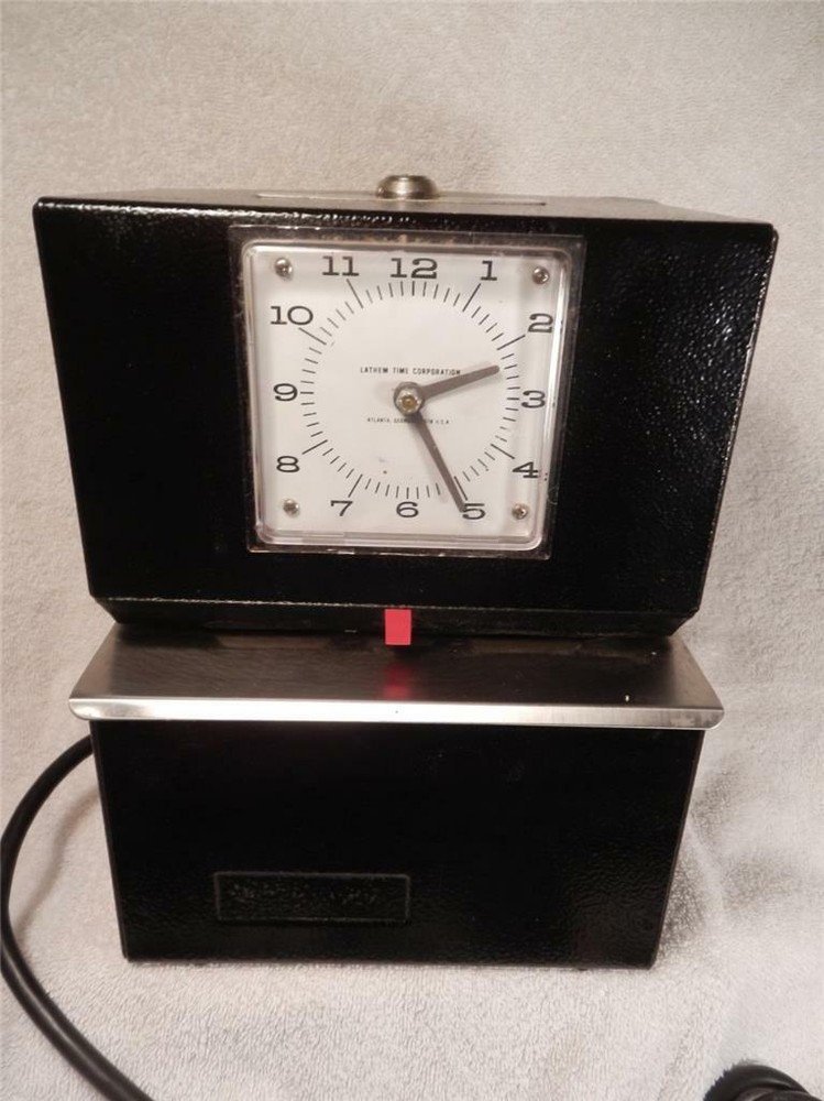 LATHEM INDUSTRIAL TIME CLOCK Model 3001