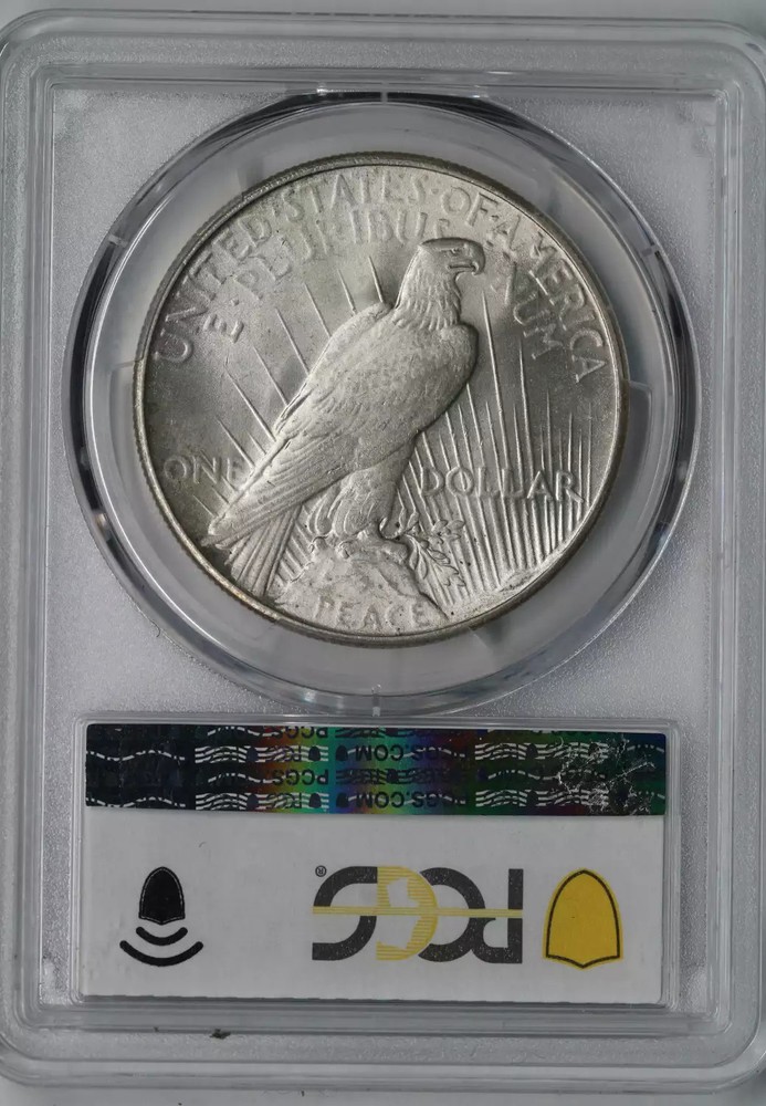 1935 Silver Peace Dollar PCGS MS65
