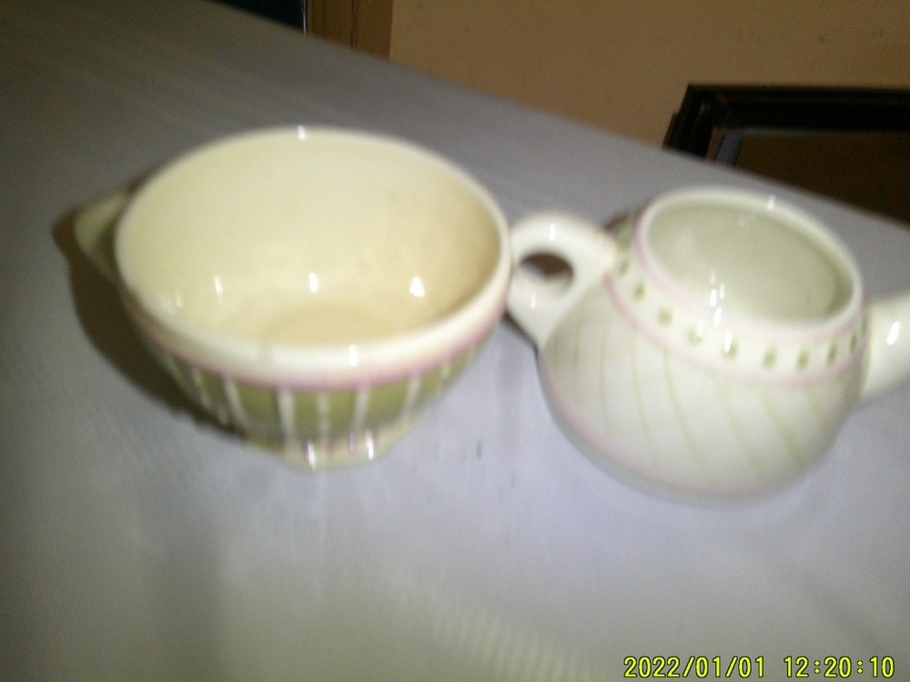 HOME & GARDEN EXCLUSIVE TEAPOT STACKABLE CUP PORCELAIN