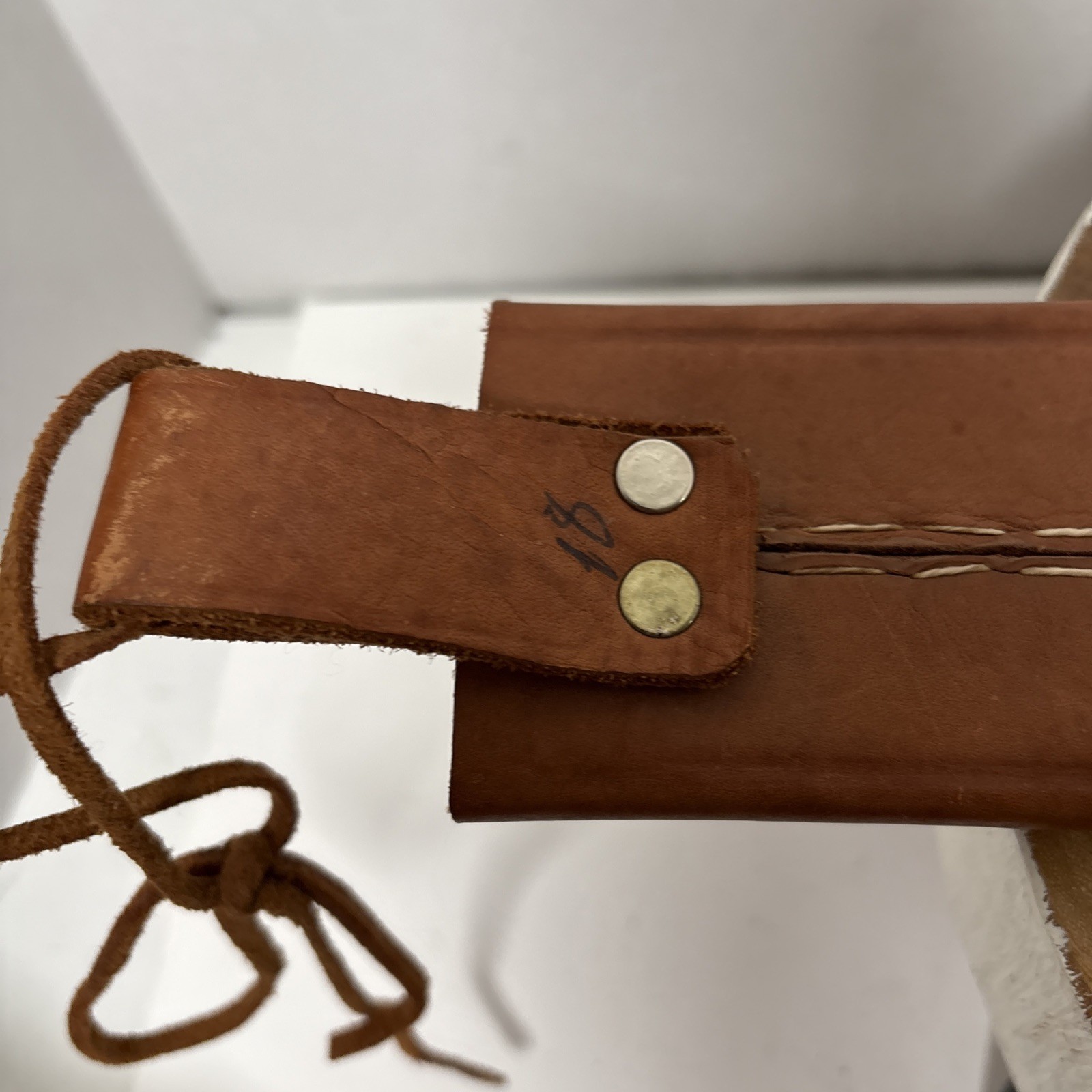 Busque La Marca Colima Guatemala MACHETE W/ Leather Sheath 18” Central American