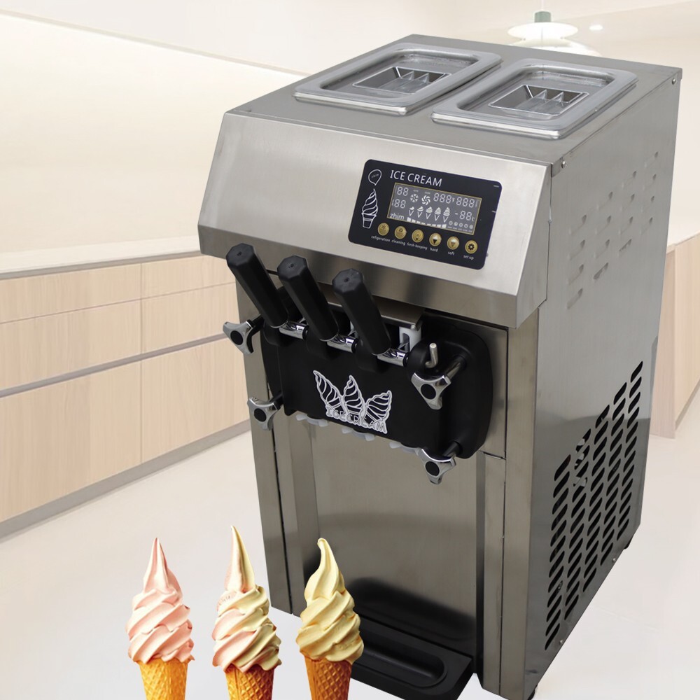 Commercial 3 Soft Ice Cream Machine LED Panel Controller Ice Cream Makers Device