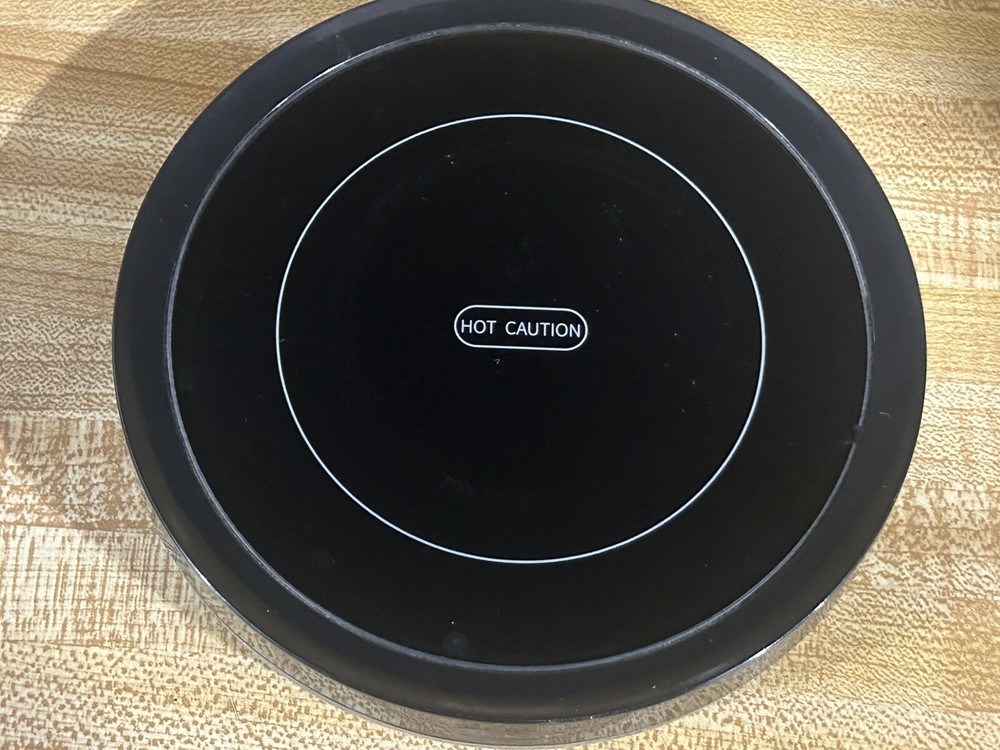 Electric Desktop Coffee Beverage Warmer Coaster Black Works