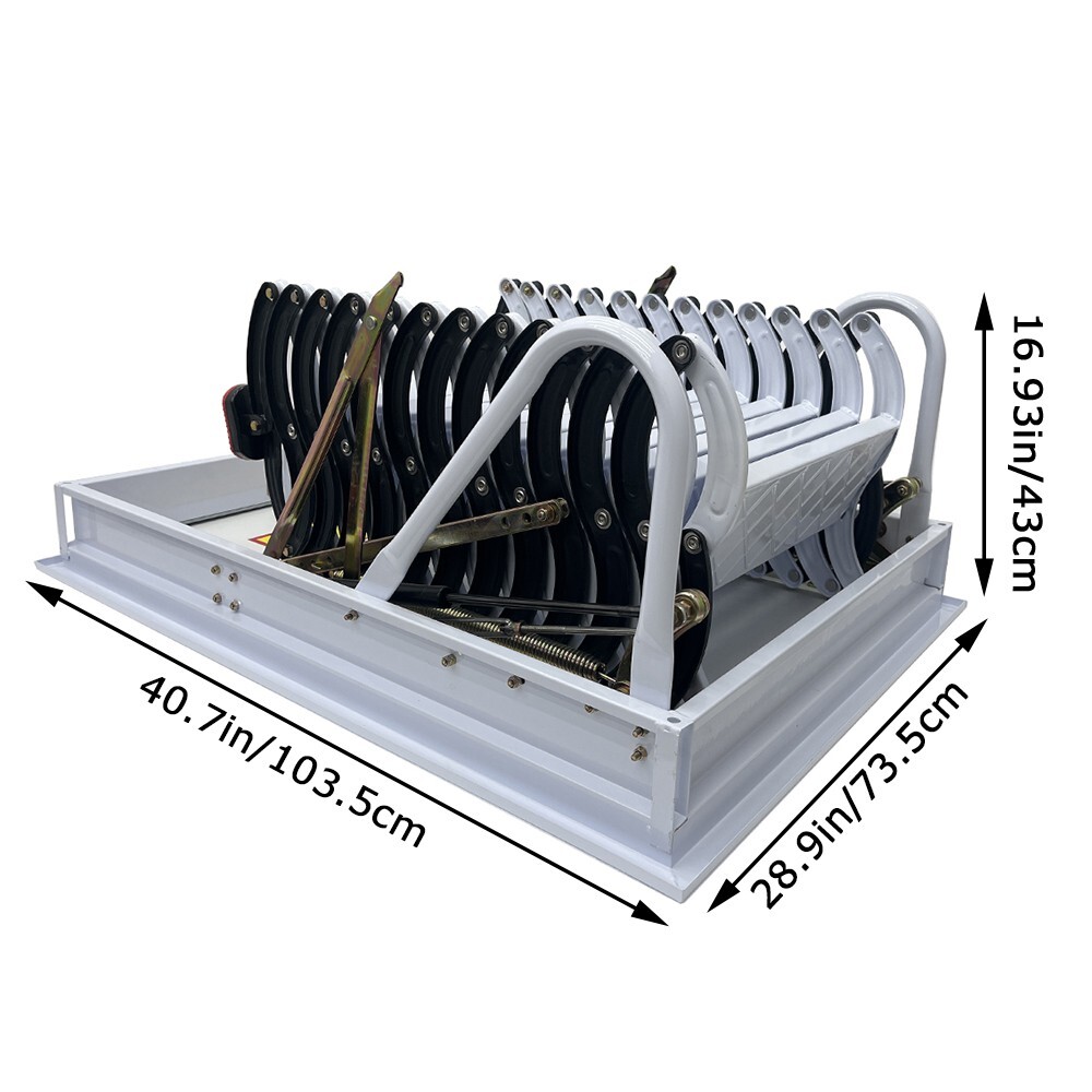 Attic Ladder Attic Pull Down Ceiling Ladder Access Stairs Carbon Steel Folding