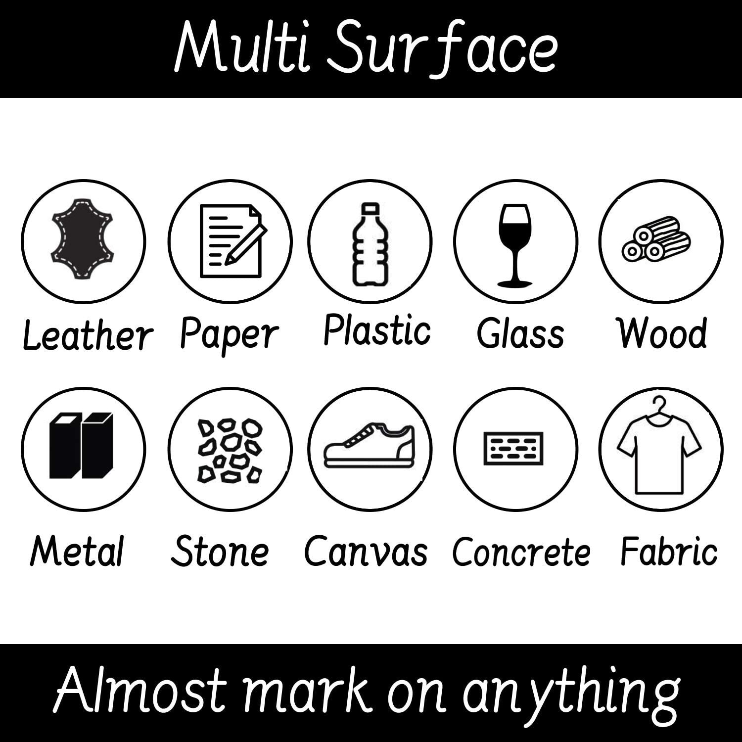 16Pcs Waterproof Permanent Paint Marker Pen For Car Tyre Tire Tread Rubber Metal