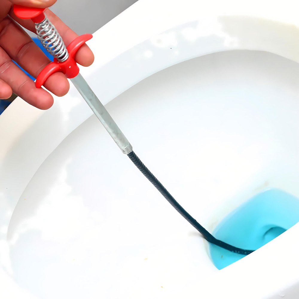 Drain Snake, Clog Remover - Gutter Cleaning Tools 79 Inch, Black