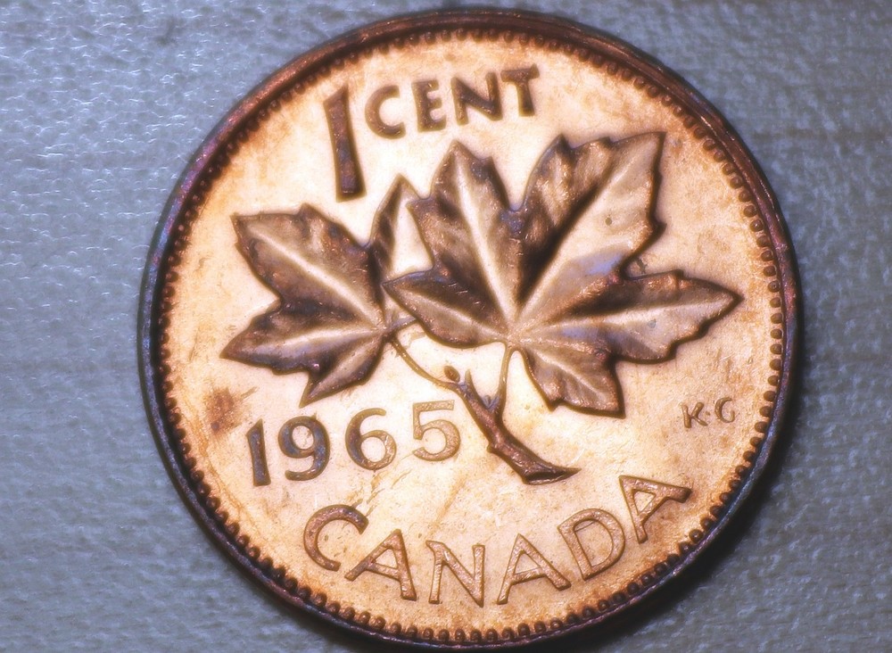 1965 Canada 1 Cent Unc.