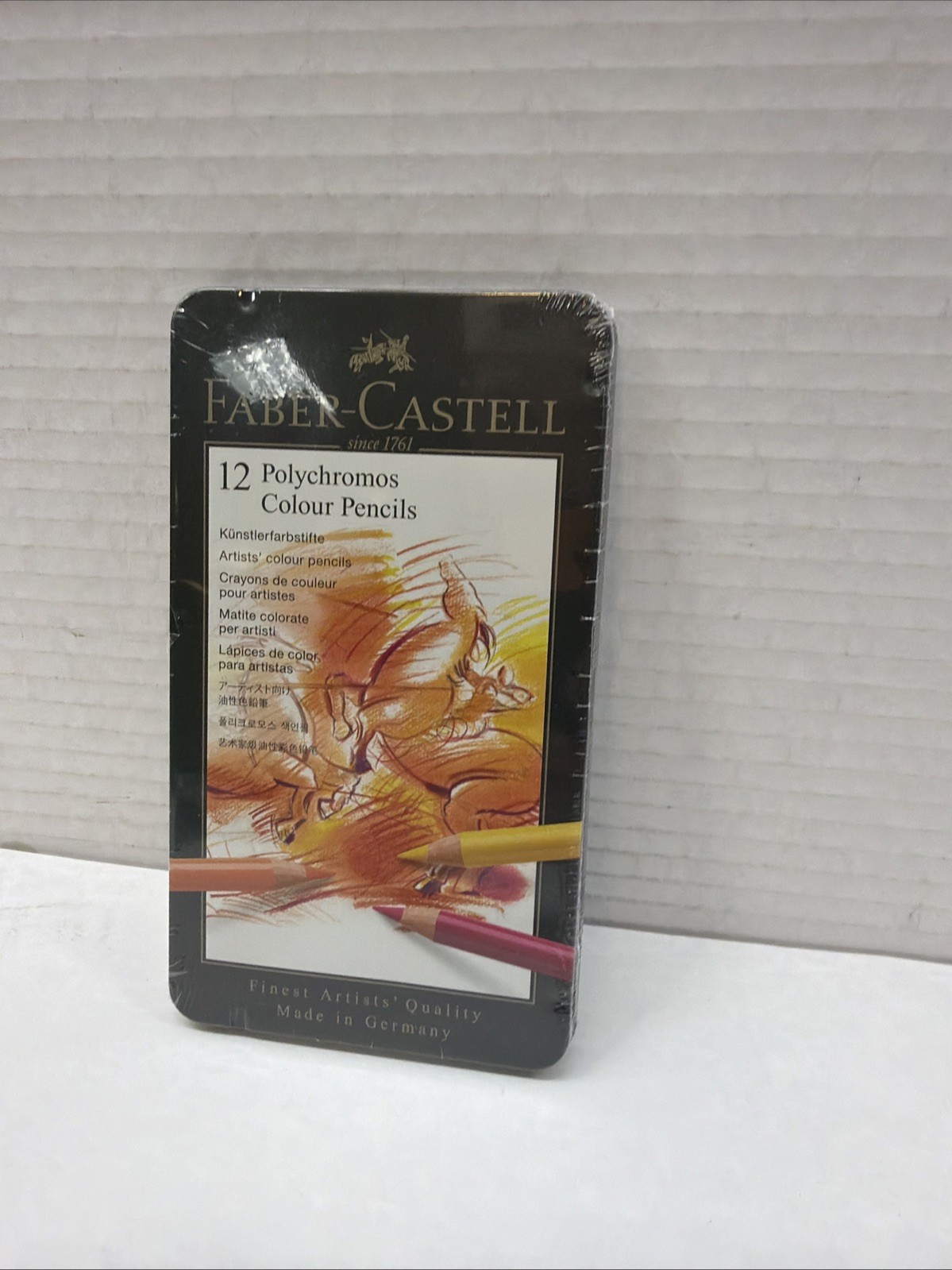 Faber-Castell Colour Pencils Polychromos Thick 3.8 mm Lead, Tin of 12 (110012)