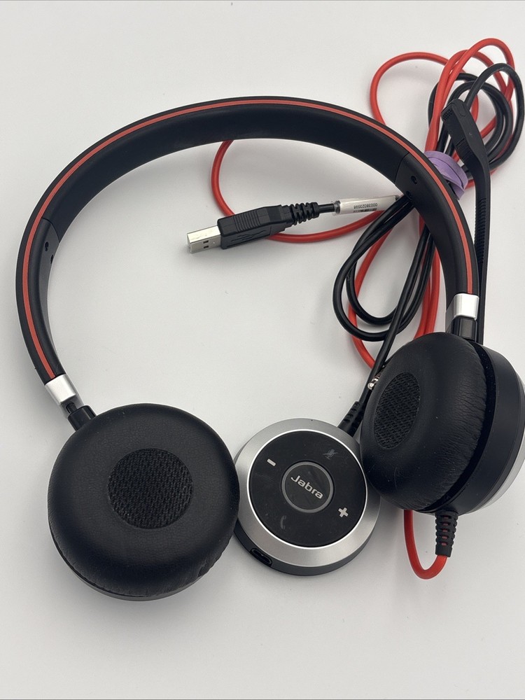 Jabra Evolve 40 Stereo Wired Headset HSC017 With ENC010 USB Controller