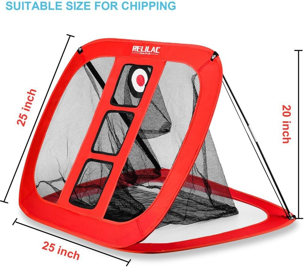 RELILAC Pop Up Golf Chipping Net Backyard Practice