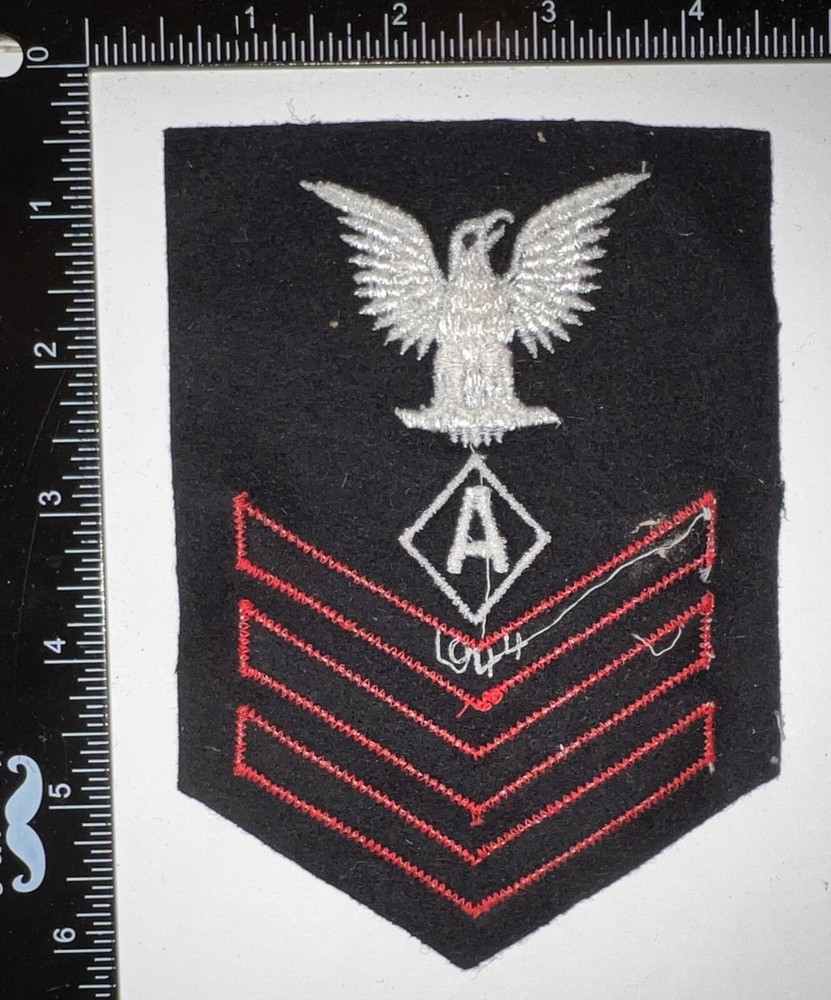 WWII 1944 Dated USN Navy Athletic Instructor Petty Officer 1st Class Rate Patch