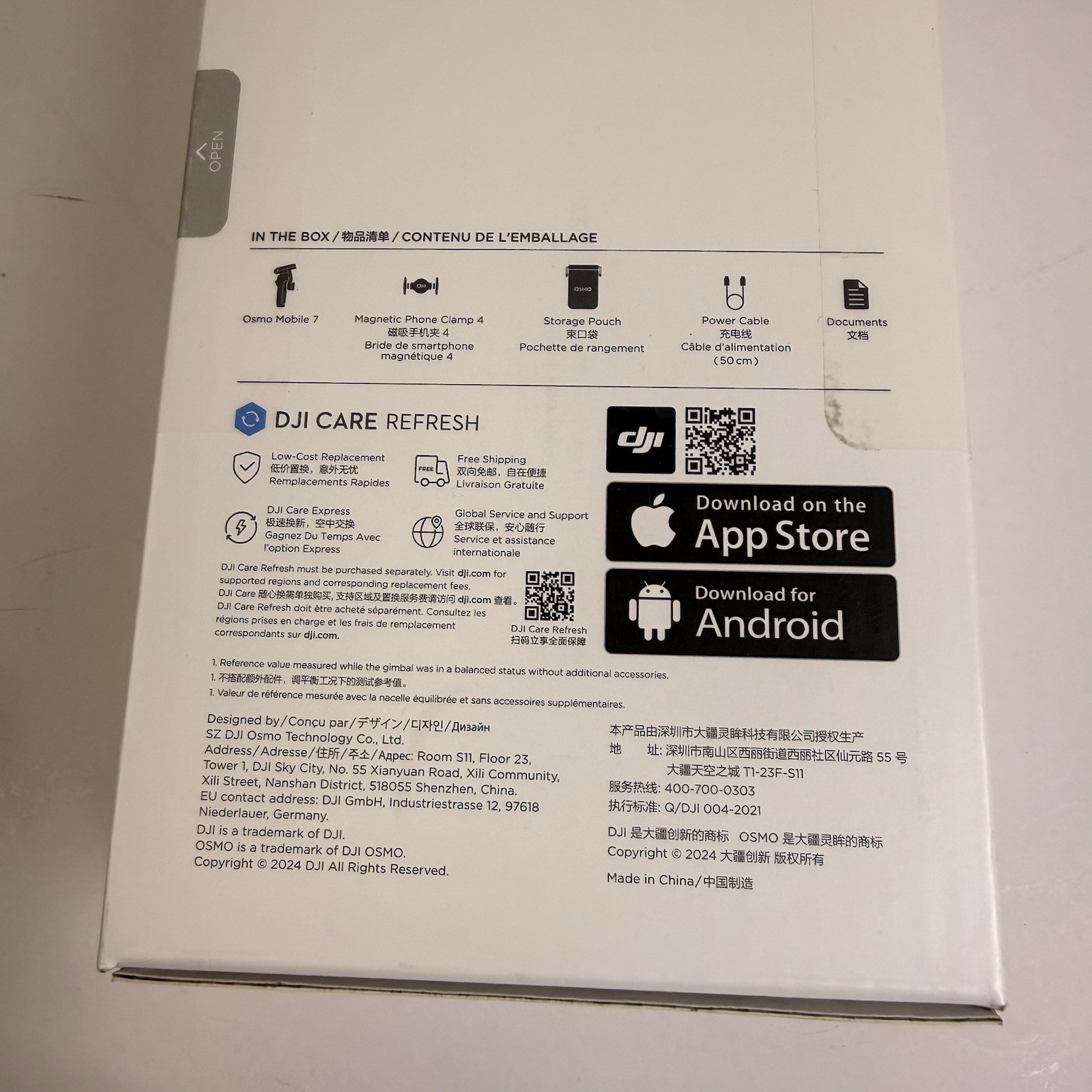 DJI Osmo Mobile 7 Smartphone Gimbal Stabilizer – Gray – Tested – w/ Box USED