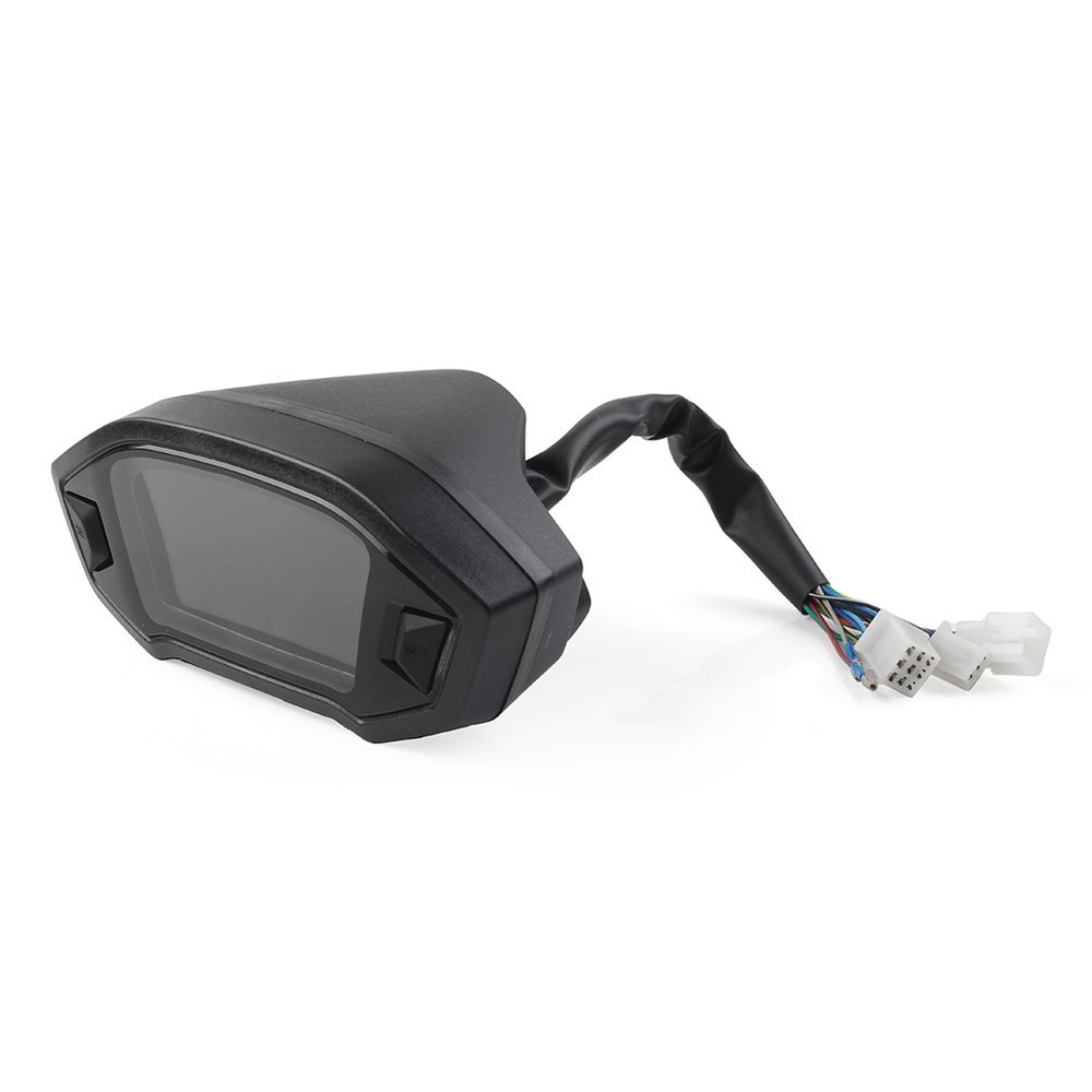 Universal LCD LED Digital Motorrad Kilometerzähler Tachometer 12V