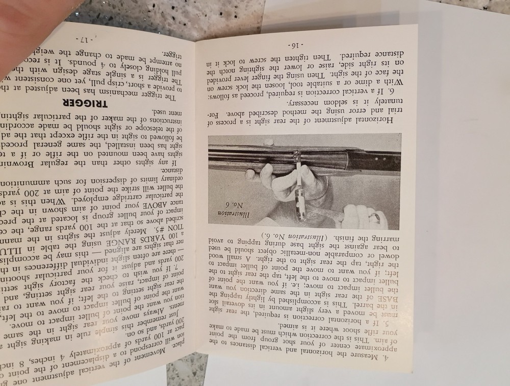 BROWNING AUTOMATIC HIGH POWER- RIFLE OWNERS MANUAL 1969