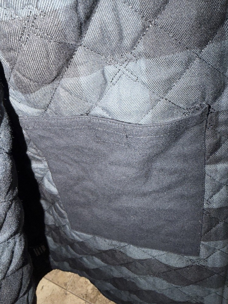 Dixxon Workforce Black Zip-Up Work Vest with Quilted Lining