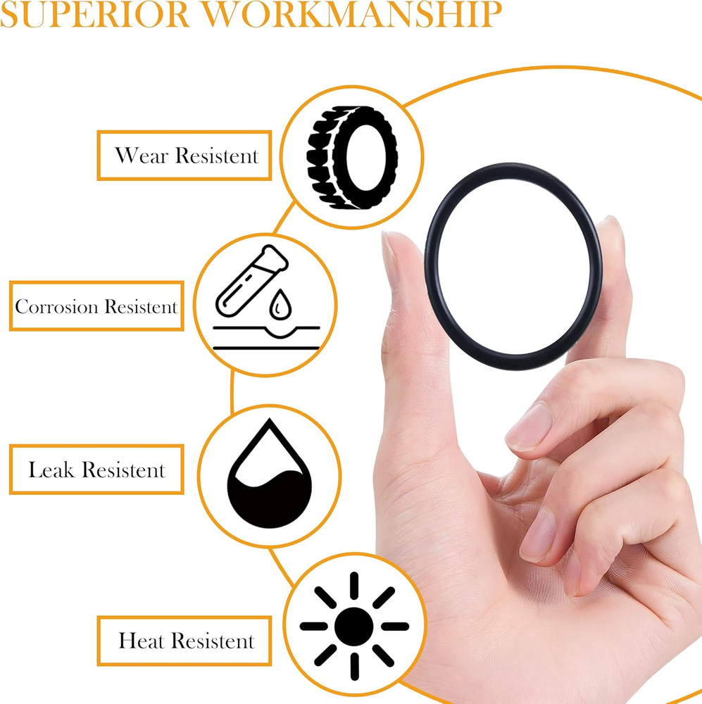 High Pressure Washer O Ring Kit, Replacement Rubber Ring for Power Washer, Gener