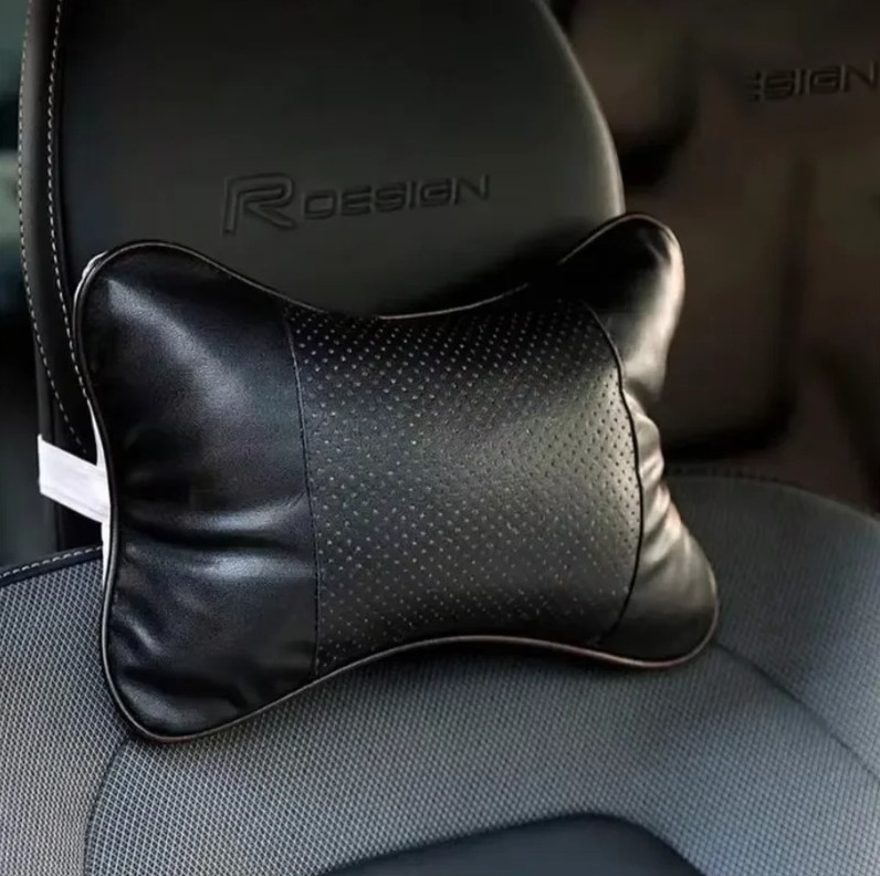 2pcs Car Seat Headrest Pillow Cushion Neck & Head Support with Breathable Mesh