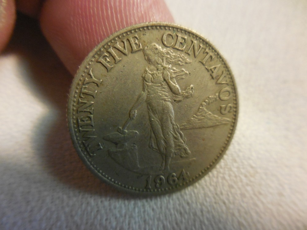Philippines 1964 twenty five centavo