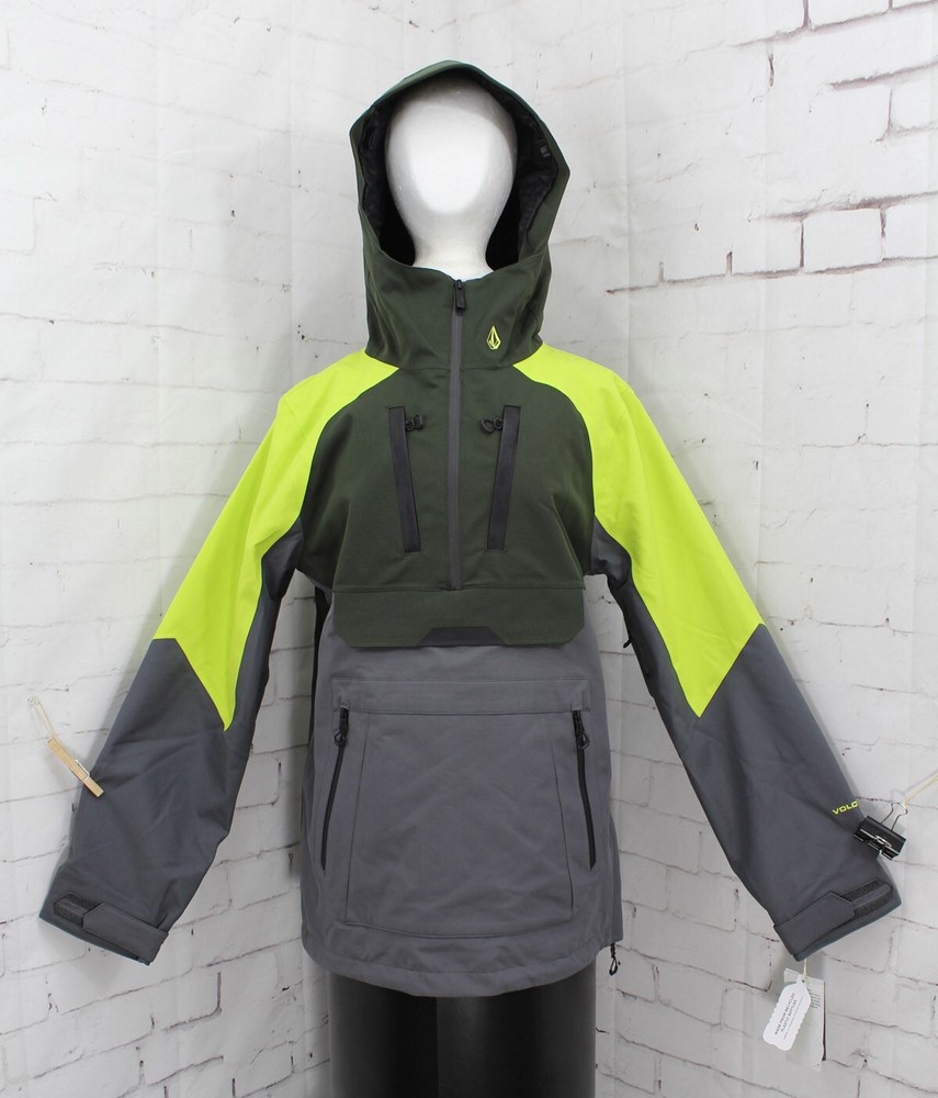 Volcom Brighton Pullover Snowboard Jacket, Men's Small Dark Grey