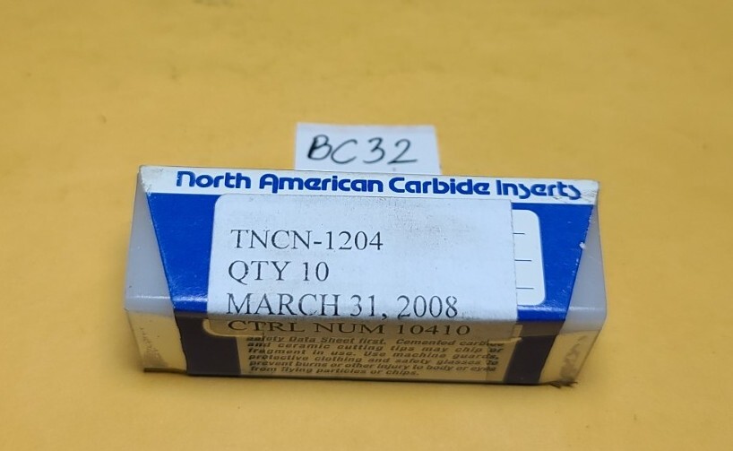 NORTH AMERICAN    TNCN-1204    CTRL NUM 10410    INSERTS    10 PCS