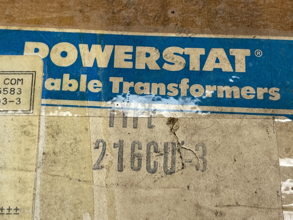 Superior Electric,Type 216CU-3,3-Phase Powerstat 3.5A
