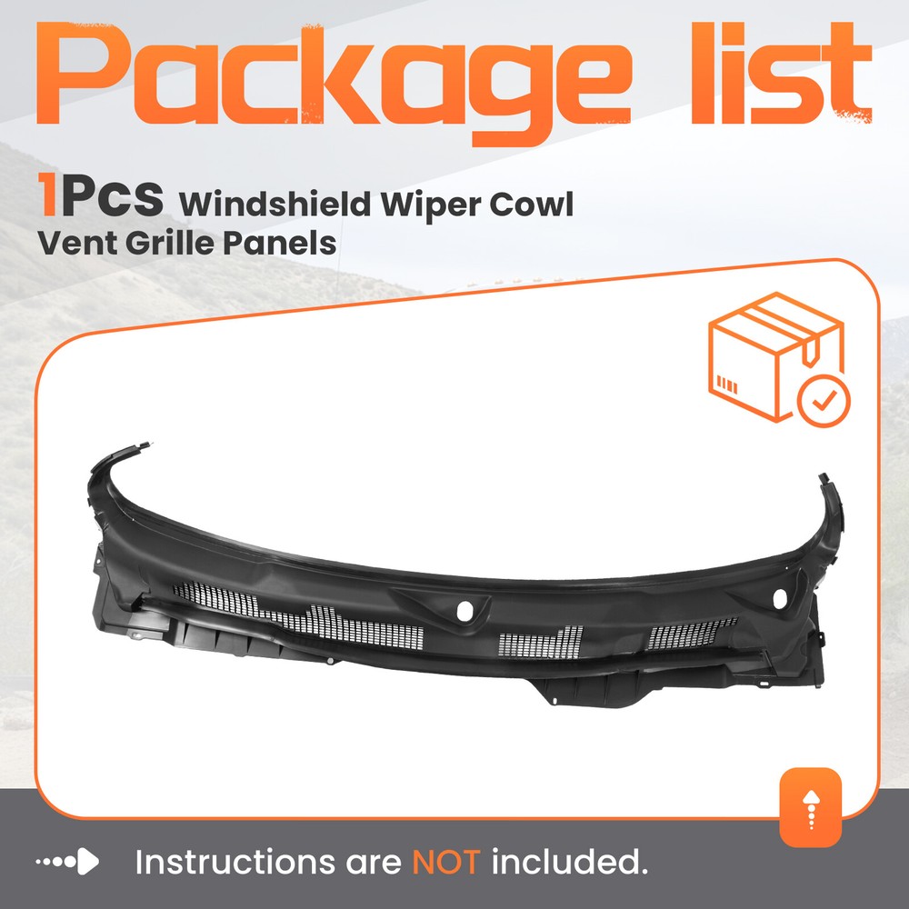 Front Grille Wiper Cowl Windshield Panel For Dodge Ram 1500/2500/3500 2009-2024