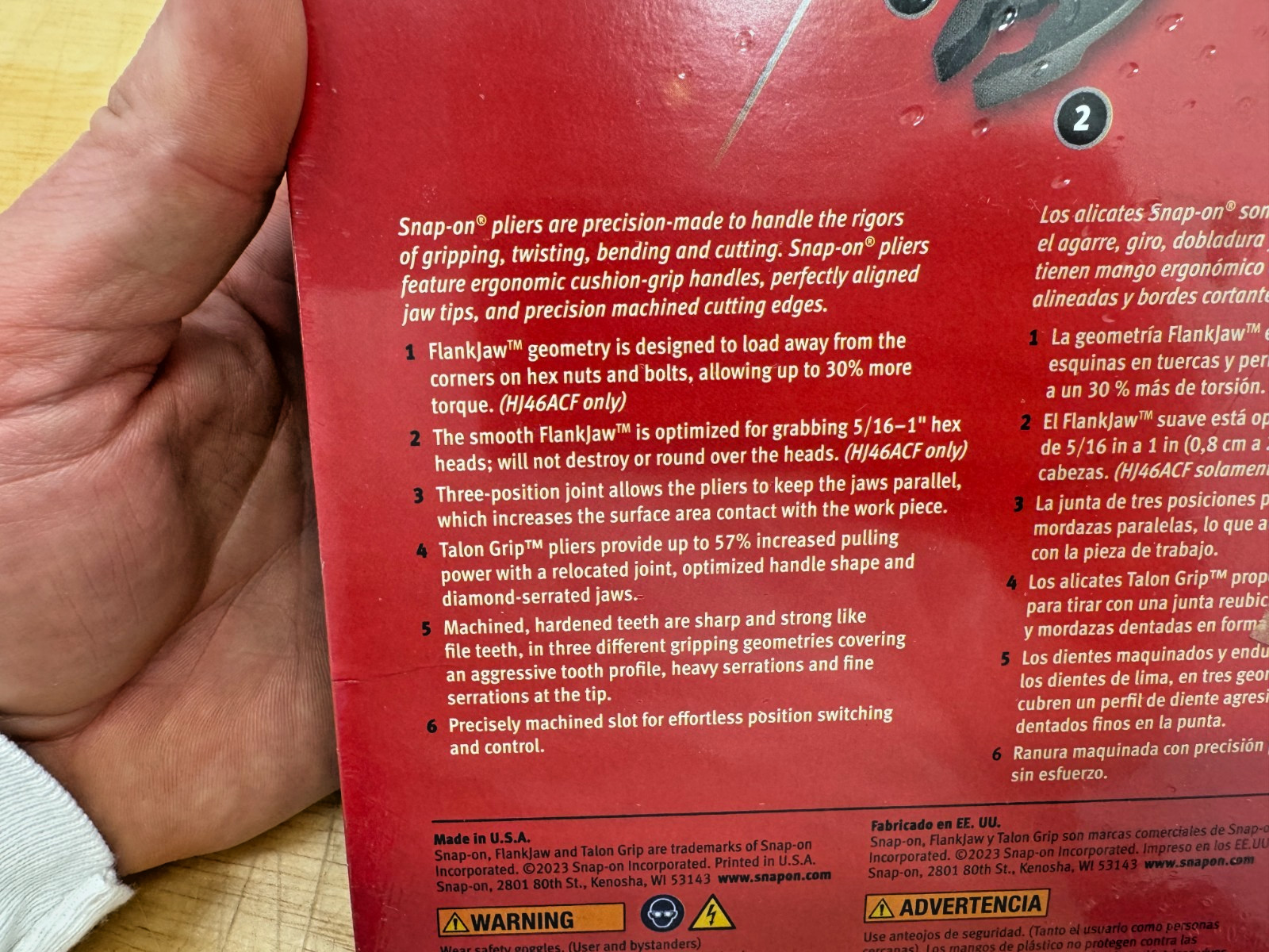 Snap-on Tools USA NEW 3pc Classic PINK Soft Grip Slip Joint Pliers Set PL346ACFP