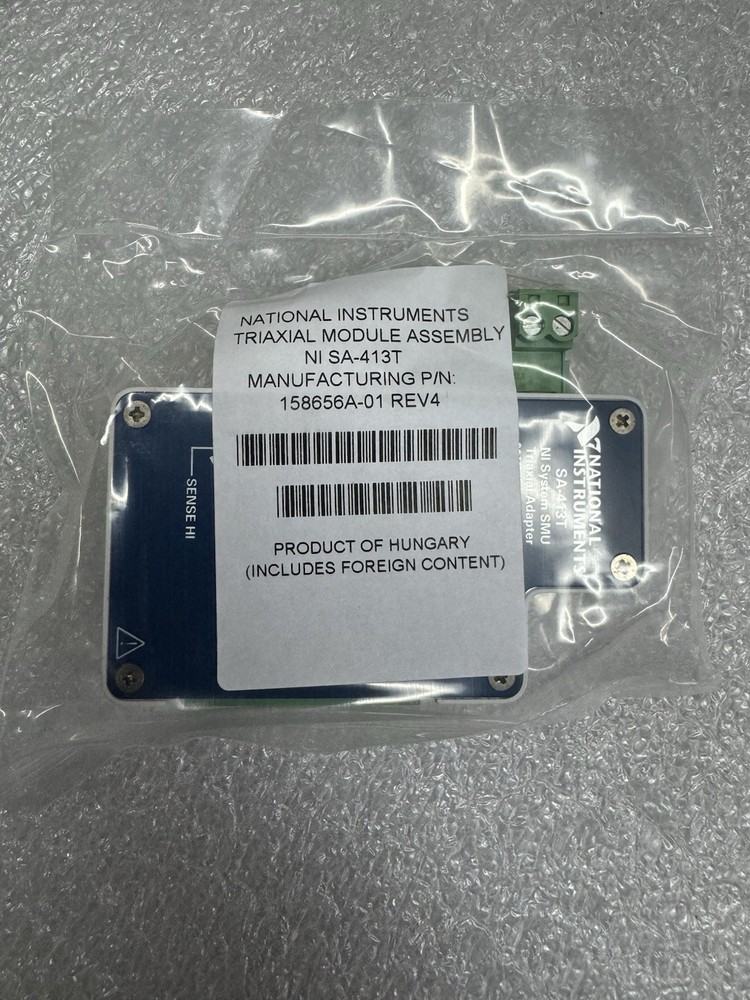 NATIONAL INSTRUMENTS TRIAXIAL MODULE ASSEMBLY NI SA-413T