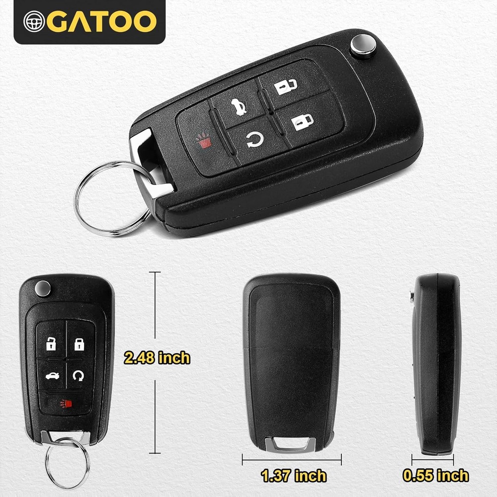 Flip Key Fob Replacement for Chevy GMC 2010-2019