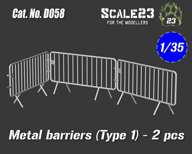 Scale23 1/35 Metal Barriers Type 1 (2pcs)