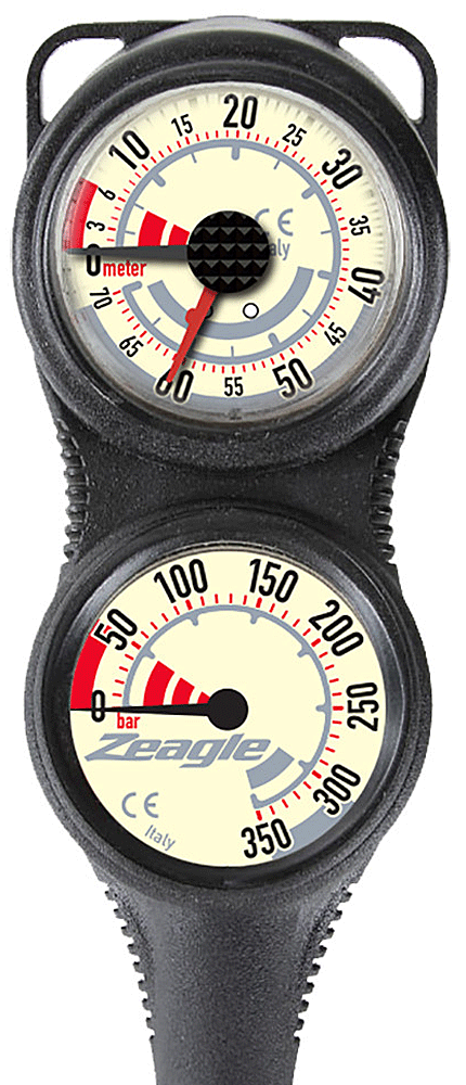 Zeagle 2 Gauge Combo Depth & Submersible Pressure Gauge Console