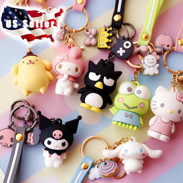 Cute Keychain Hello Kitty KT Cat Cartoon Doll Charm
