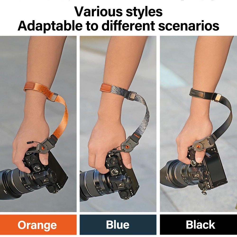 Camera Wrist Strap for Photographers with Quick Release Adjustable Quick Rele...
