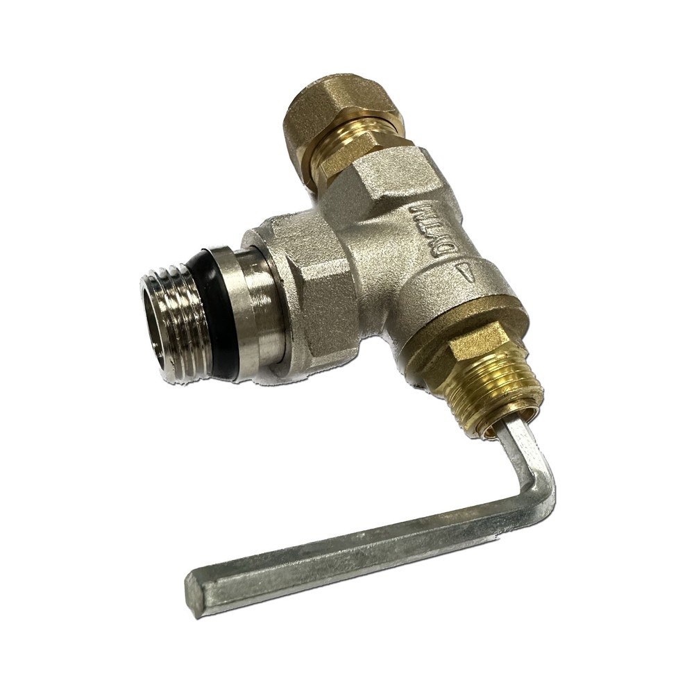 1/2" Brass Thermostatic Radiator Valve Angle Type 90° Pattern Floor Heating