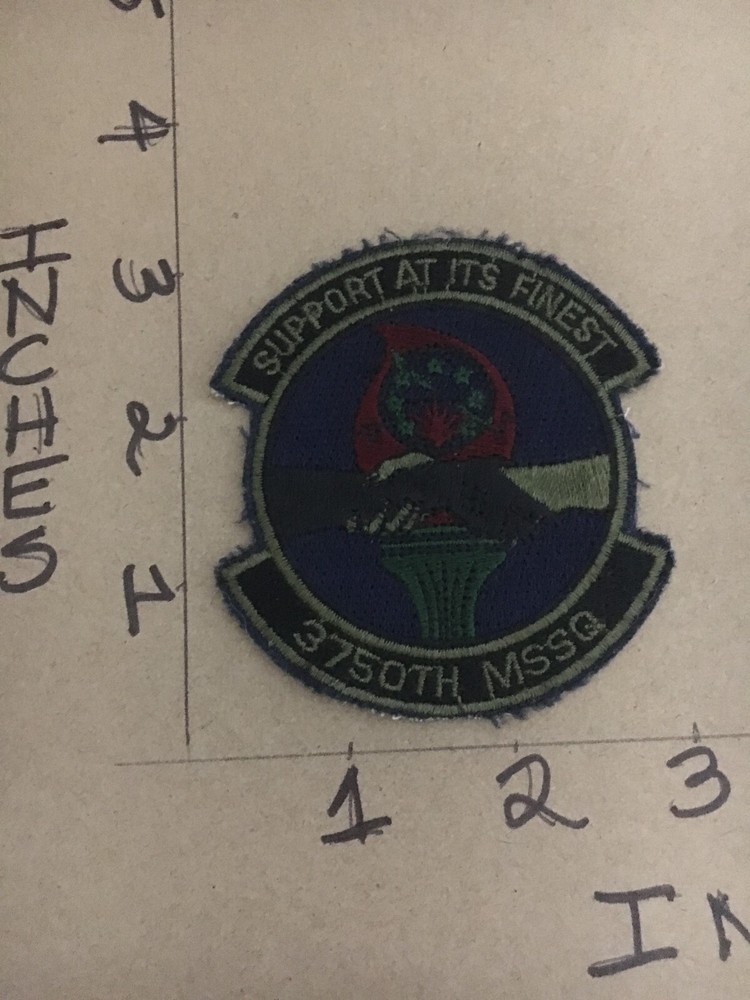 USAF 3750th MSSQ Squadron subdued patch 5/3/25