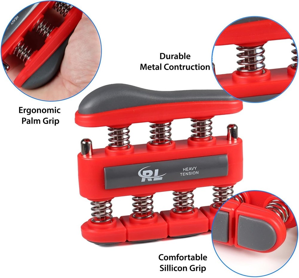 Finger Strengthener Grip, Exerciser & Hand Light & Medium