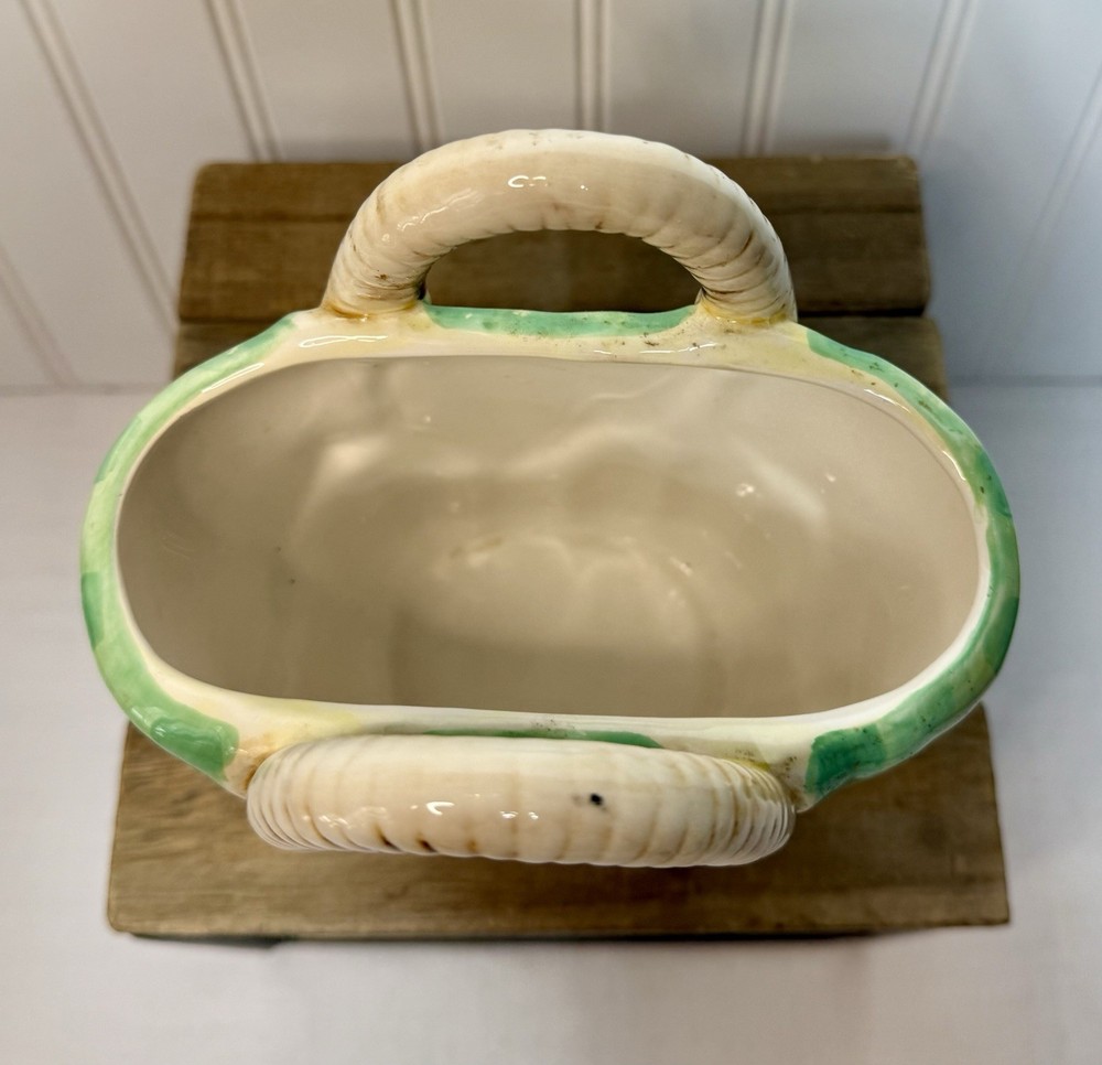Vintage Easter Bunny Spring 3D Basket & Box WCL Ceramic Set Cottagecore Tabletop