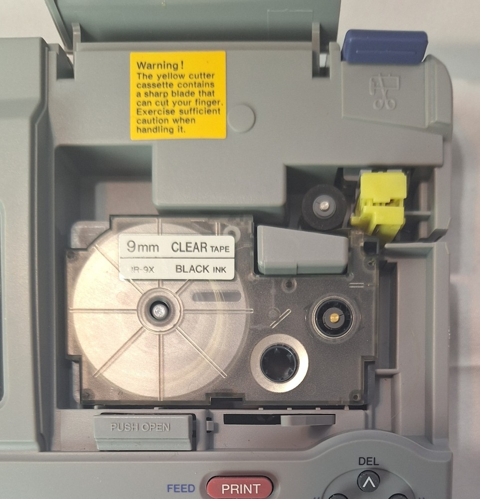 Casio KL-750 EZ-Label Printer Thermal Label Maker /w Manual Untested