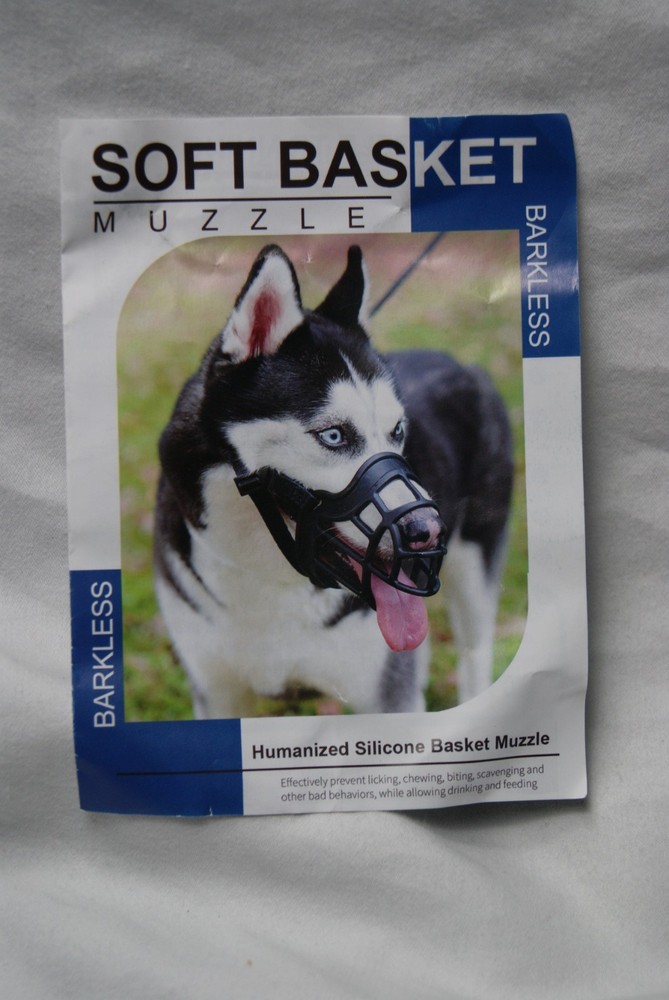 dog soft basket muzzle size 5 humanized silicone